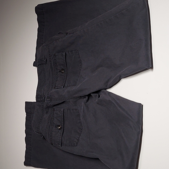 Banana Republic Wide leg 100% cotton charcoal  Jeans Size 6 - Picture 10 of 11